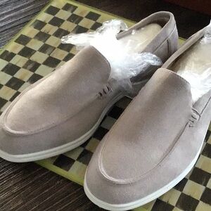 New suede slip on shoes